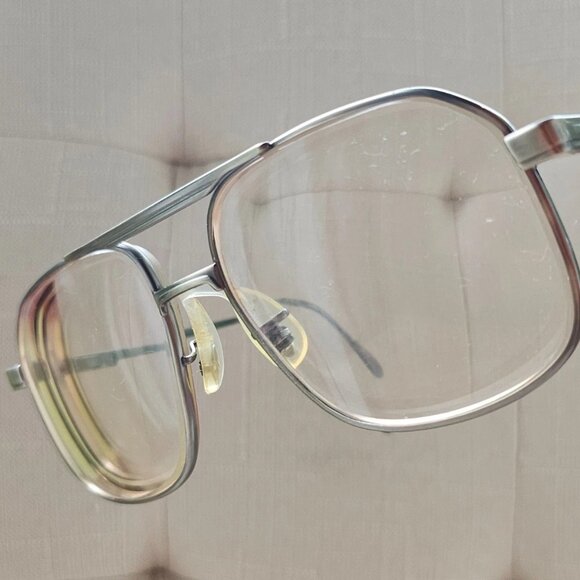 Vintage Titmus USA Men Glassses Frame Gumetal Tone Eyeglasses Z87 56[]16 145